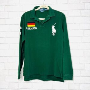 🐎 RALPH LAUREN 🐎 POLO custom fit big pony GERMANY FLAG embroidery # 3